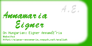 annamaria eigner business card